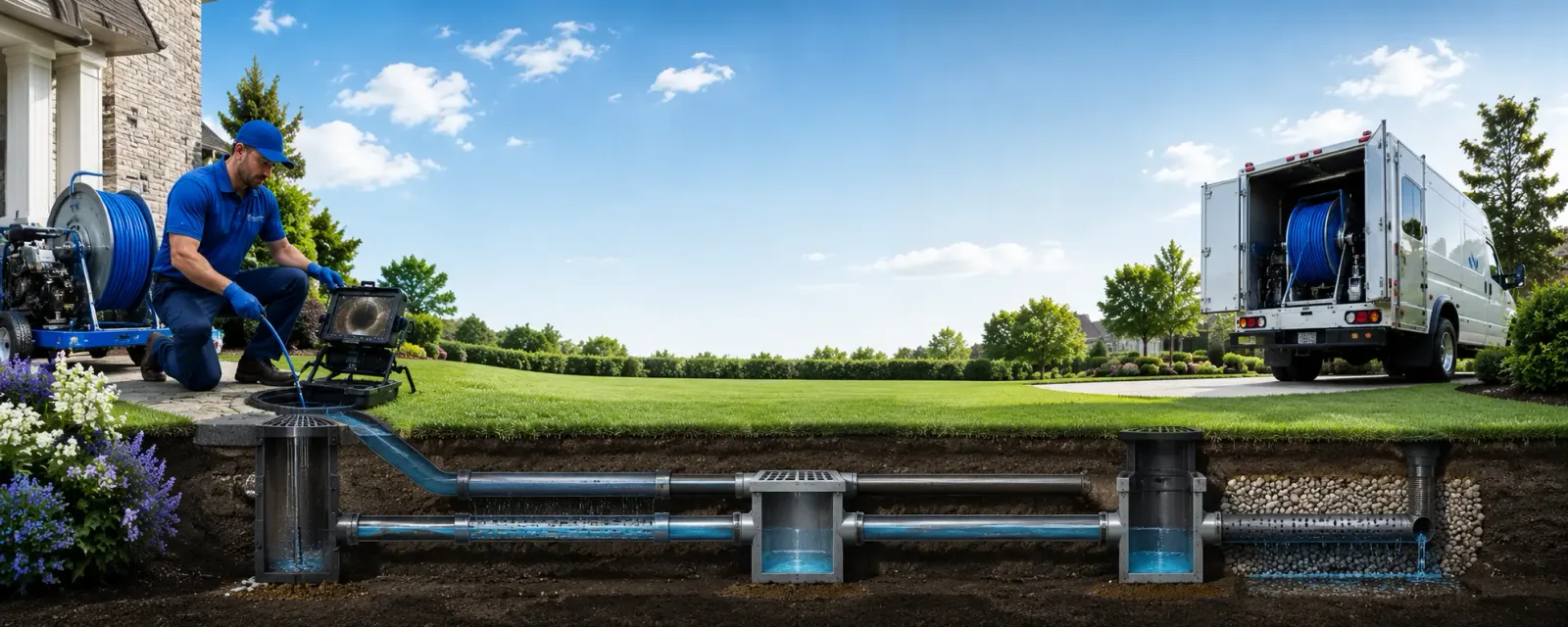Outdoor drain cleaning information for Weimar, CA